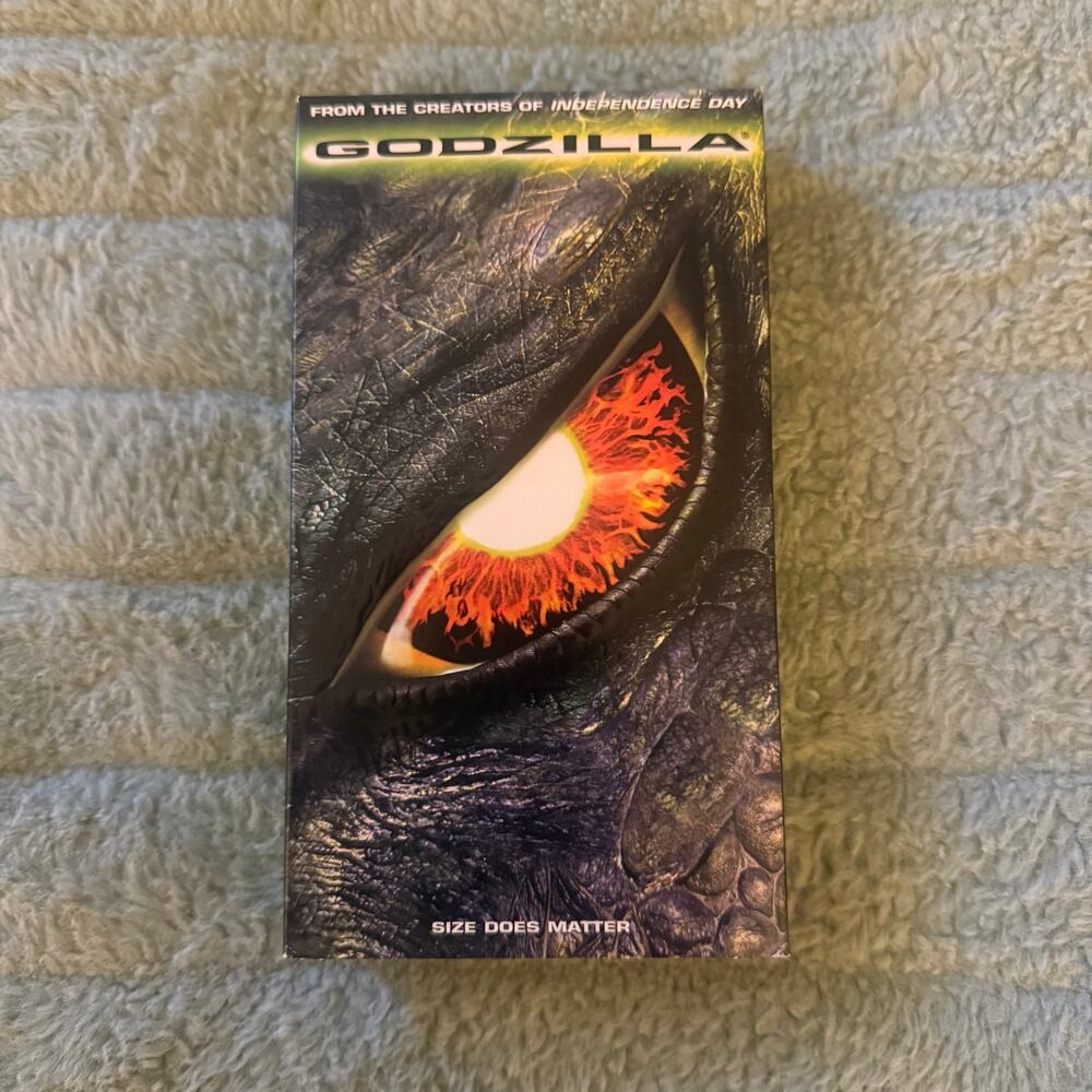 Godzilla (1998) VHS Tape | Classic Monster Sci-Fi Action Movie